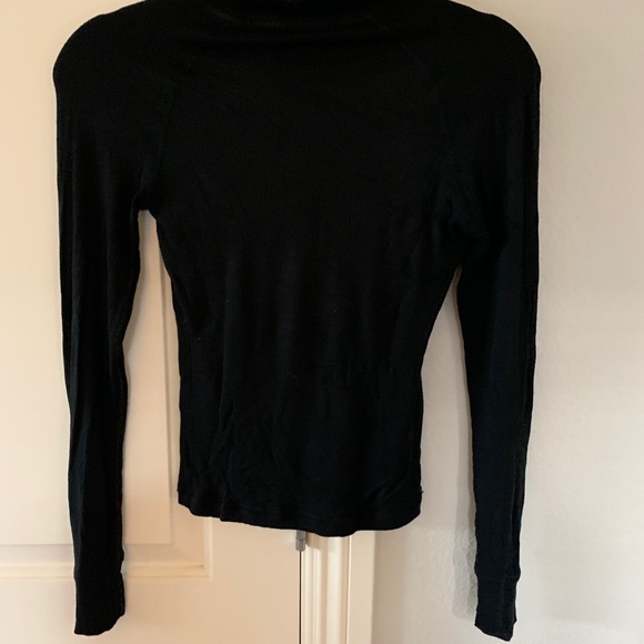 Bebe long sleeve black top - Picture 2 of 3